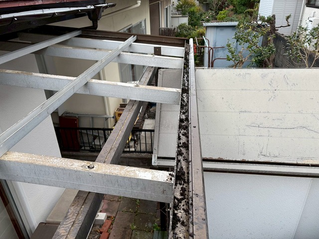 仙台市太白区-雨樋清掃完了